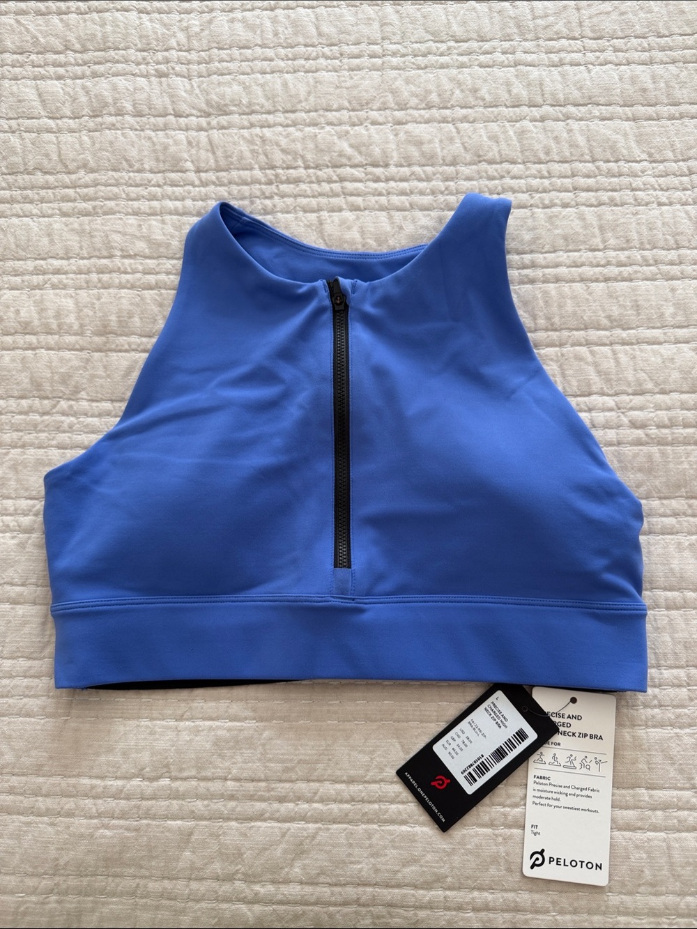 Peloton Women's Precise and Charged High Neck Front Zip Bra